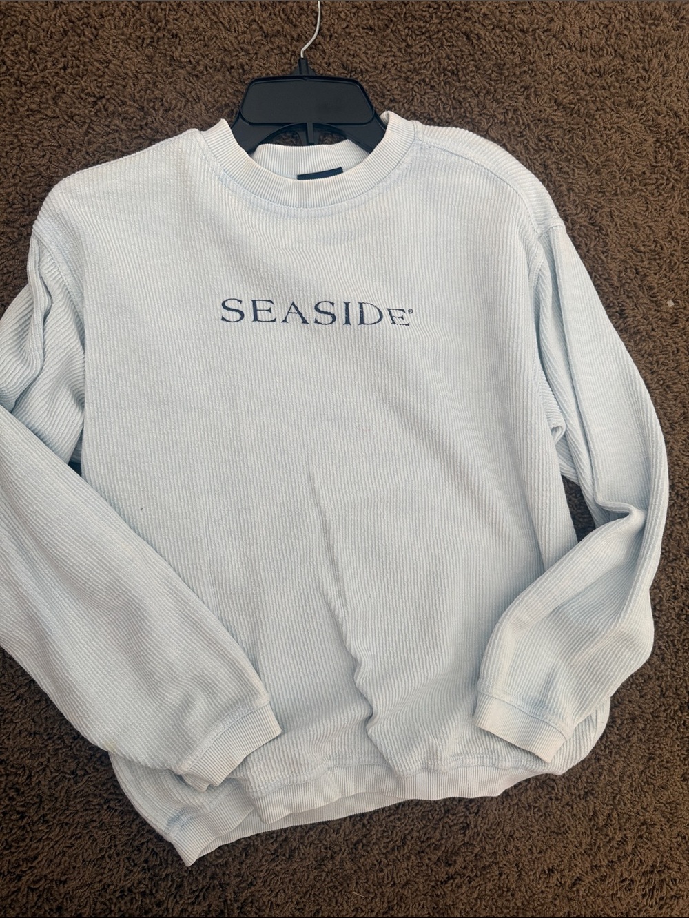 Kids seaside Light Blue Waffle Knit Sweater